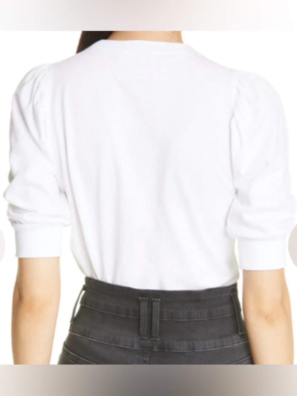 Frame Denim Frankie White Cotton Crewneck Tee NWT
